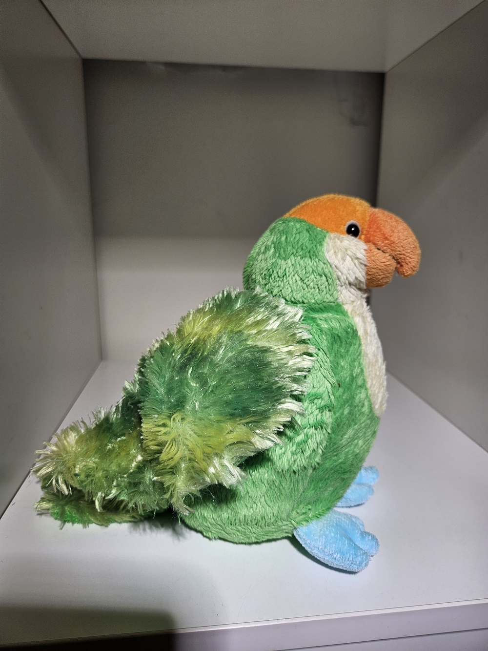 Ganz Webkinz Plush Bird Parakee Green Yellow Parrot No Code Plush Toy